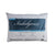 The Carpenter Indulgence® Synthetic Down Pillow | Side Sleeper features a removable 500 thread count cotton cover, antimicrobial treatment, and hypoallergenic design in blue and white packaging labeled “Feels like down, sleeps like down.”.